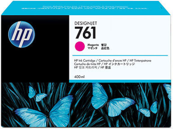 HP Ink Cartridge No 761 400ml Magenta Designjet