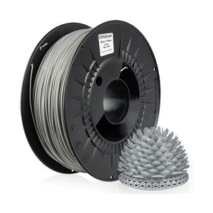 3 x MIDORI® 3D Drucker 1,75mm PLA Filament 1kg Spule Rolle Premium Silber RAL9006