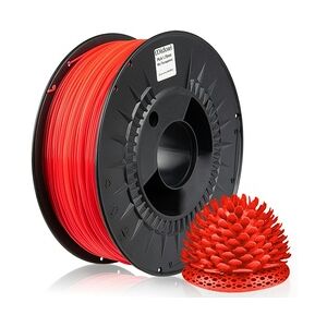 20 x MIDORI® 3D Drucker 1,75mm PLA Filament 1kg Spule Rolle Premium Rot Transparent