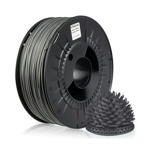 MIDORI® 3D Drucker 1,75mm PLA Filament 1kg Spule Rolle Premium Dunkelgrau Metallic