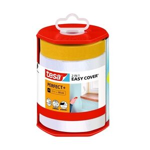 tesa Abdeckfolie Easy Cover Perfect+ Spender & Nachfüllrolle M, 33 m x 55 cm