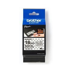 Brother TZe-Tape TZe-SE4 Safety-Band, Bandbreite: 18 mm