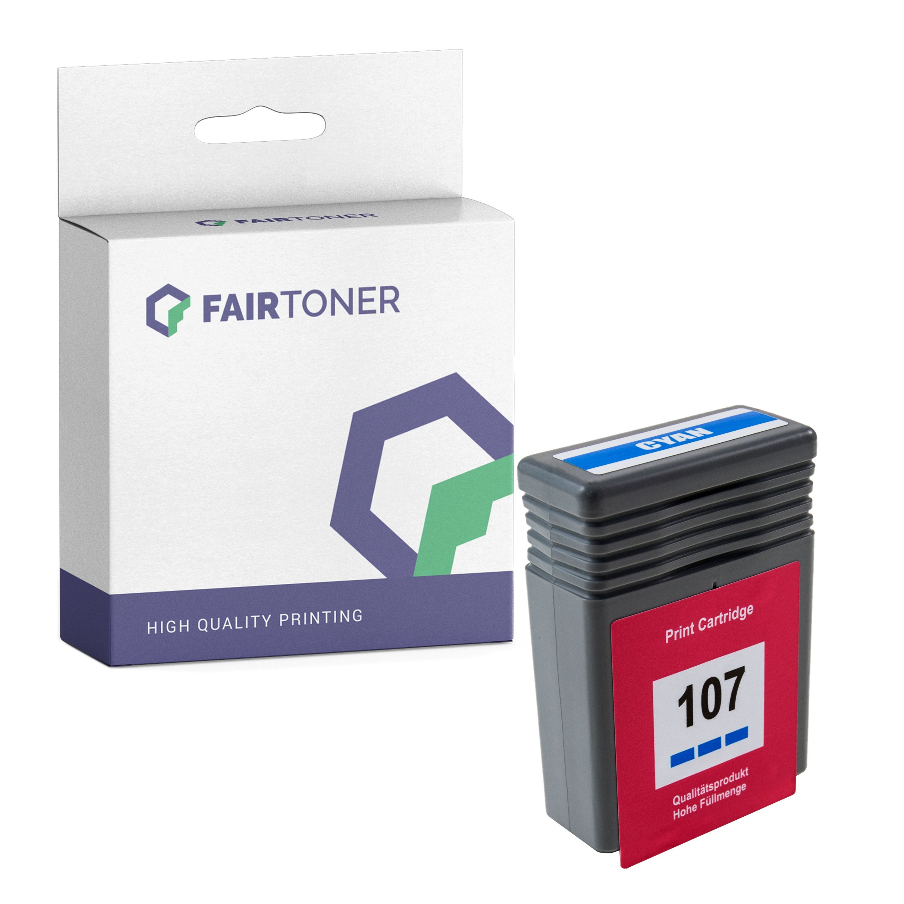 FairToner Kompatibel zu Canon imagePROGRAF IPF 685 (6706B001 / PFI-107C) Druckerpatrone Cyan