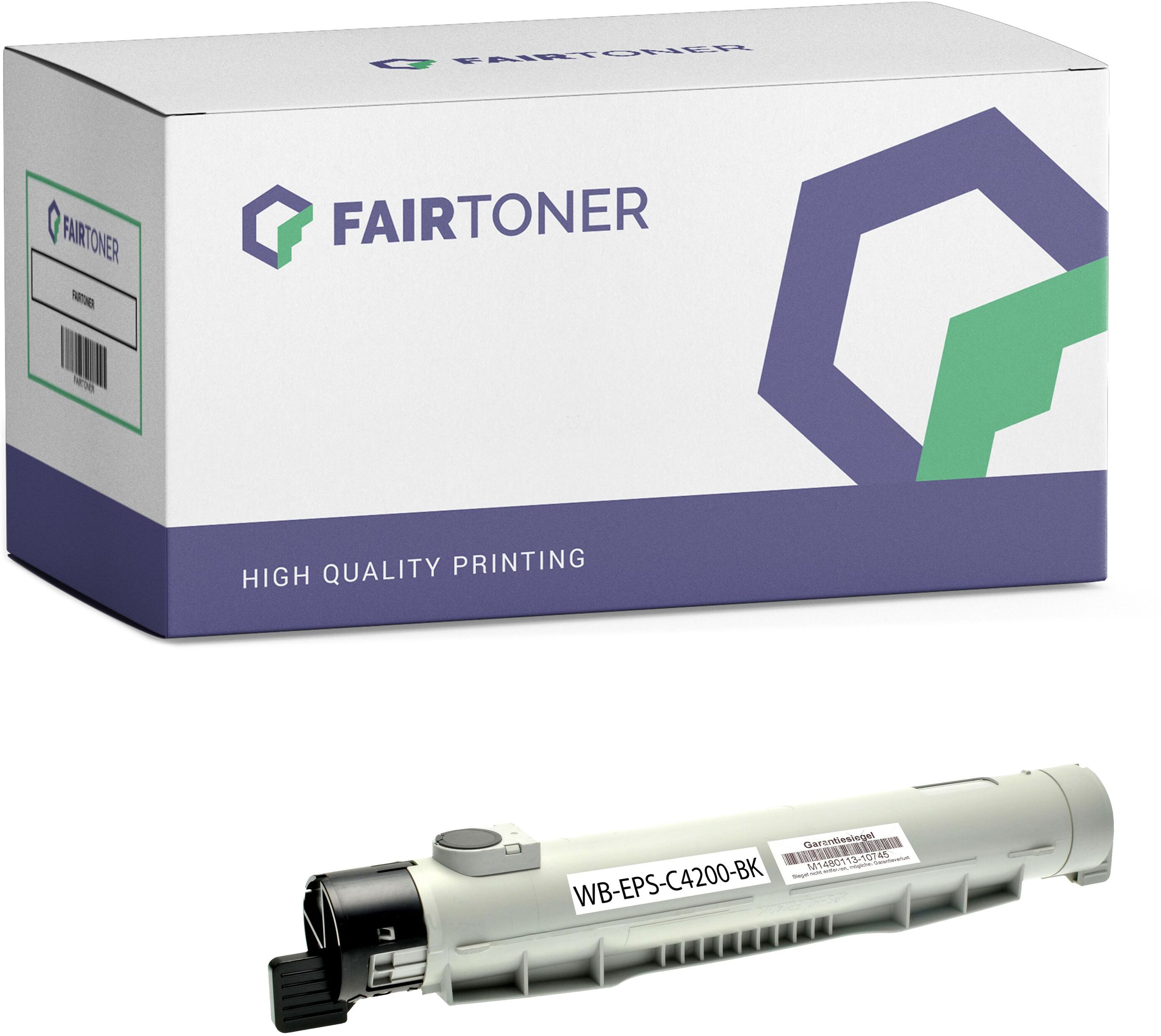 FairToner Kompatibel zu Epson Aculaser C 4200 DTN PC 6 (C13S050245 / 0245) Toner Schwarz