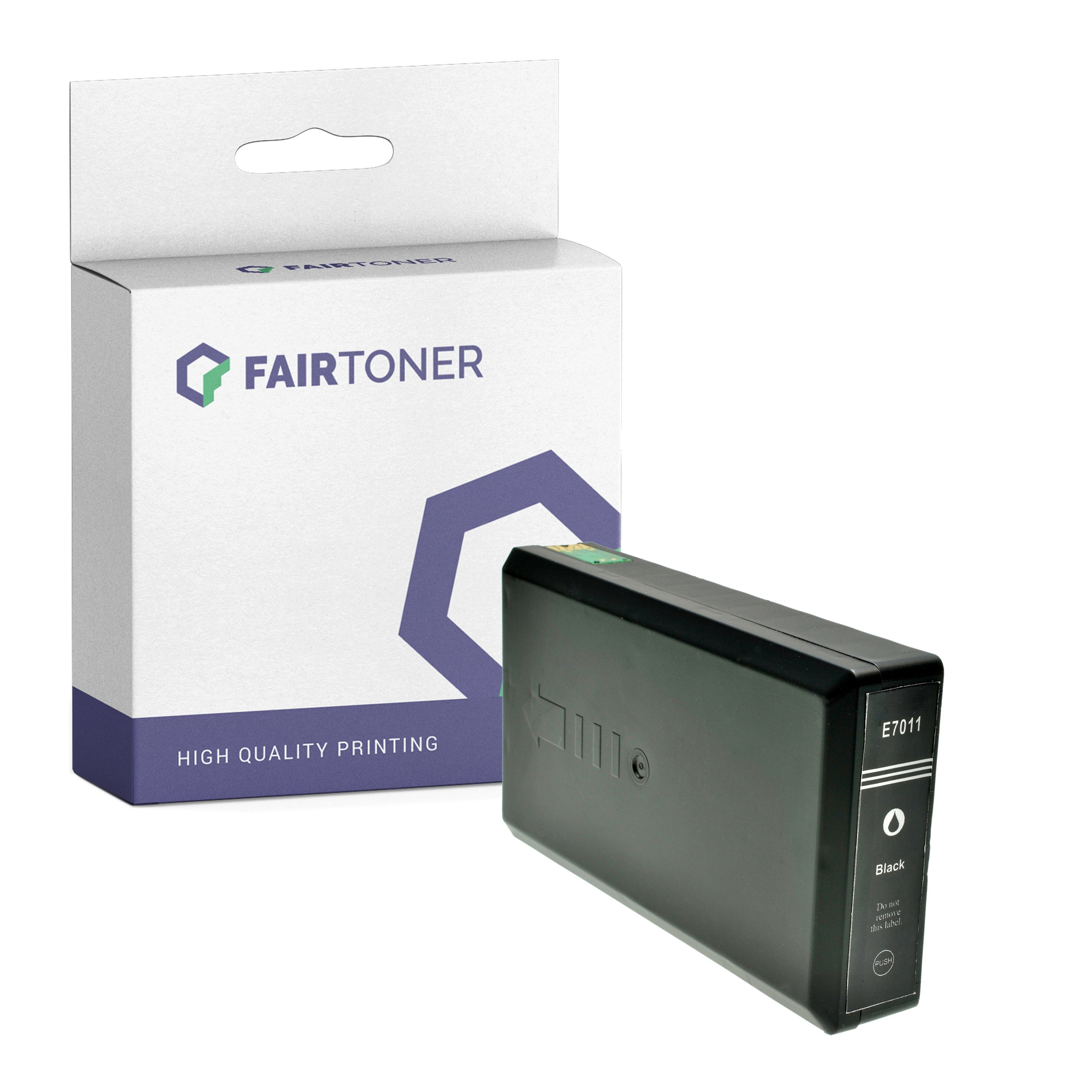 FairToner Kompatibel zu Epson WorkForce Pro WP-4095 DN Blauer Engel (C13T70214010 / T7021) Druckerpatrone Schwarz