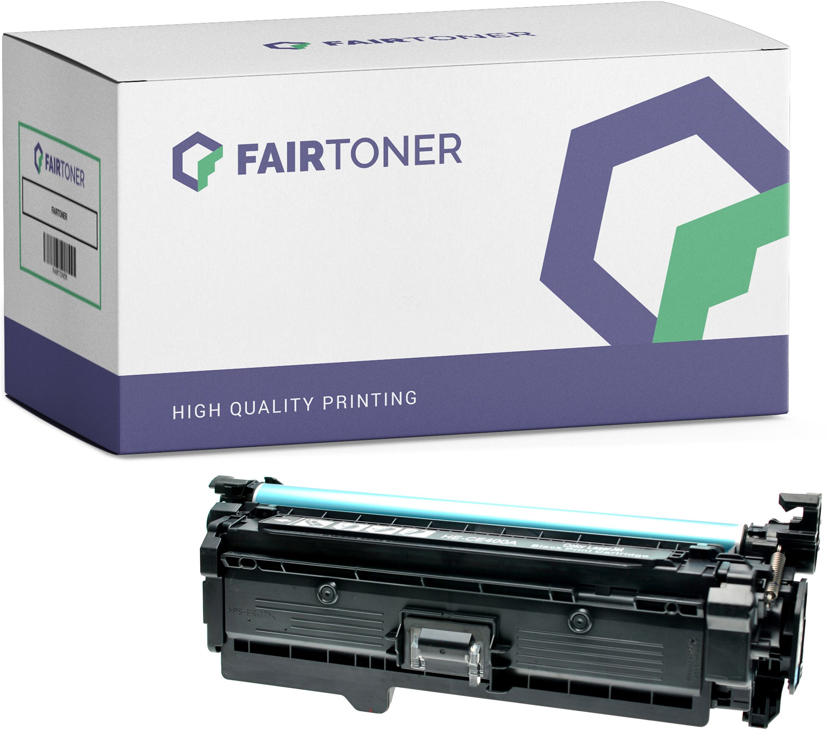 FairToner Kompatibel zu HP LaserJet Enterprise 500 color M 575 f (CE400X / 507X) Toner Schwarz