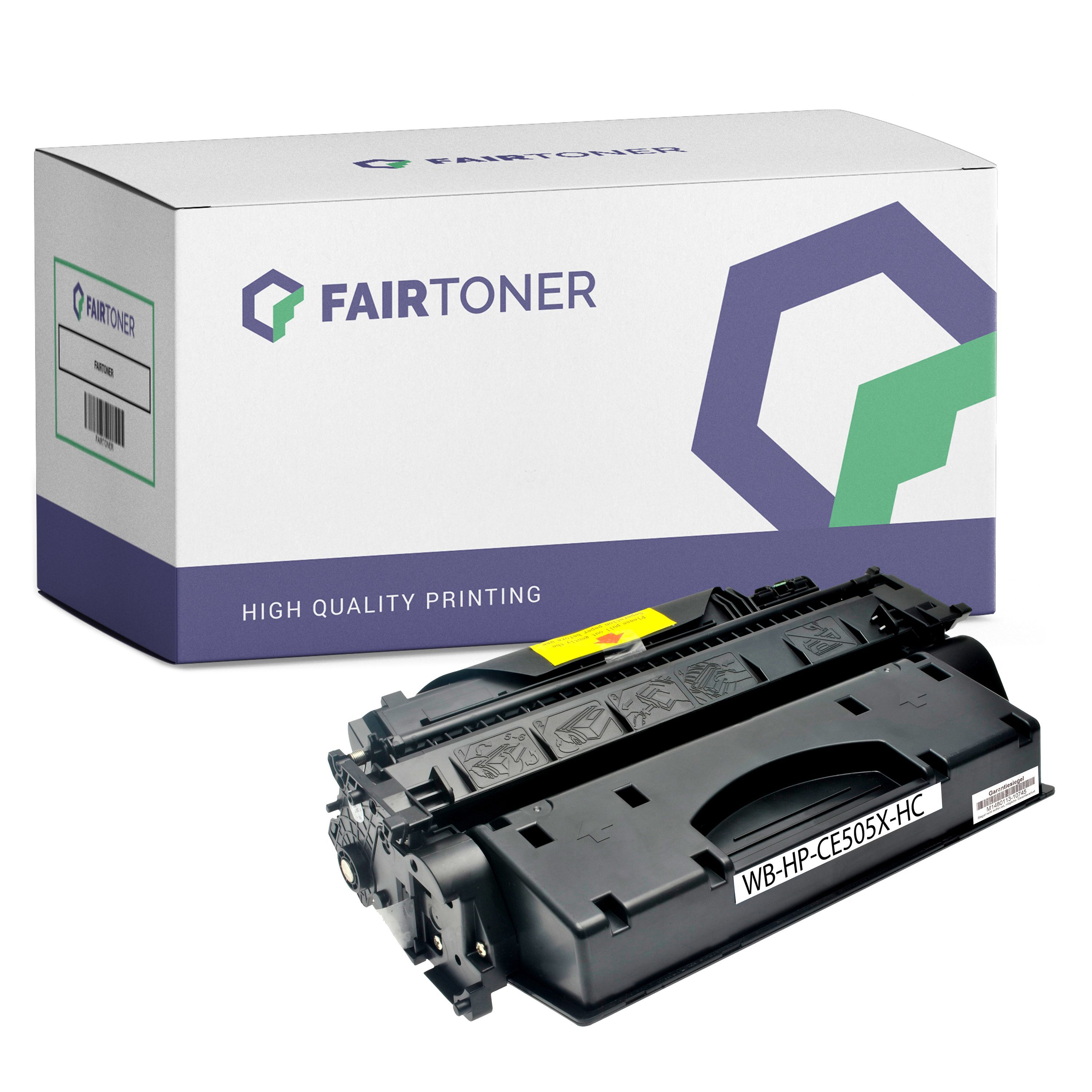 FairToner Kompatibel zu HP LaserJet P 2056 X (CE505X / 05X) Toner Schwarz XL