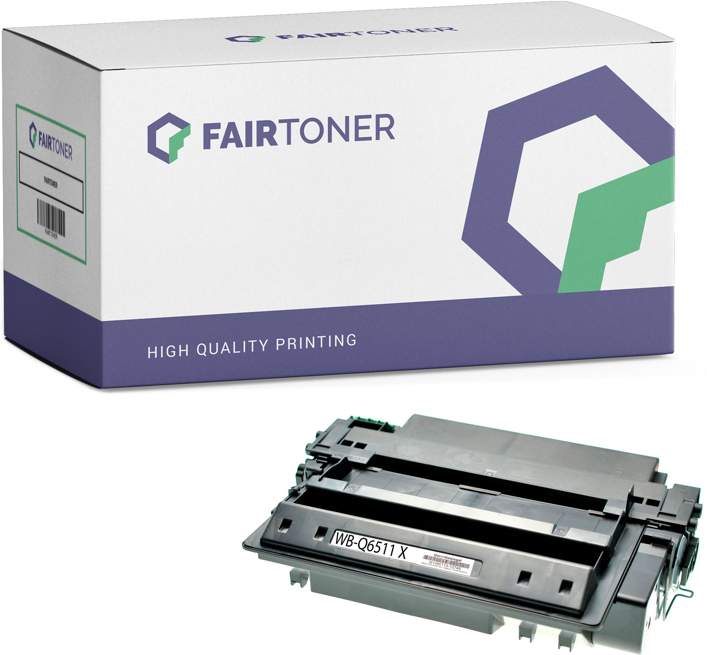 FairToner Kompatibel zu Canon Lasershot LBP-3460 (Q6511X / 11X) Toner Schwarz