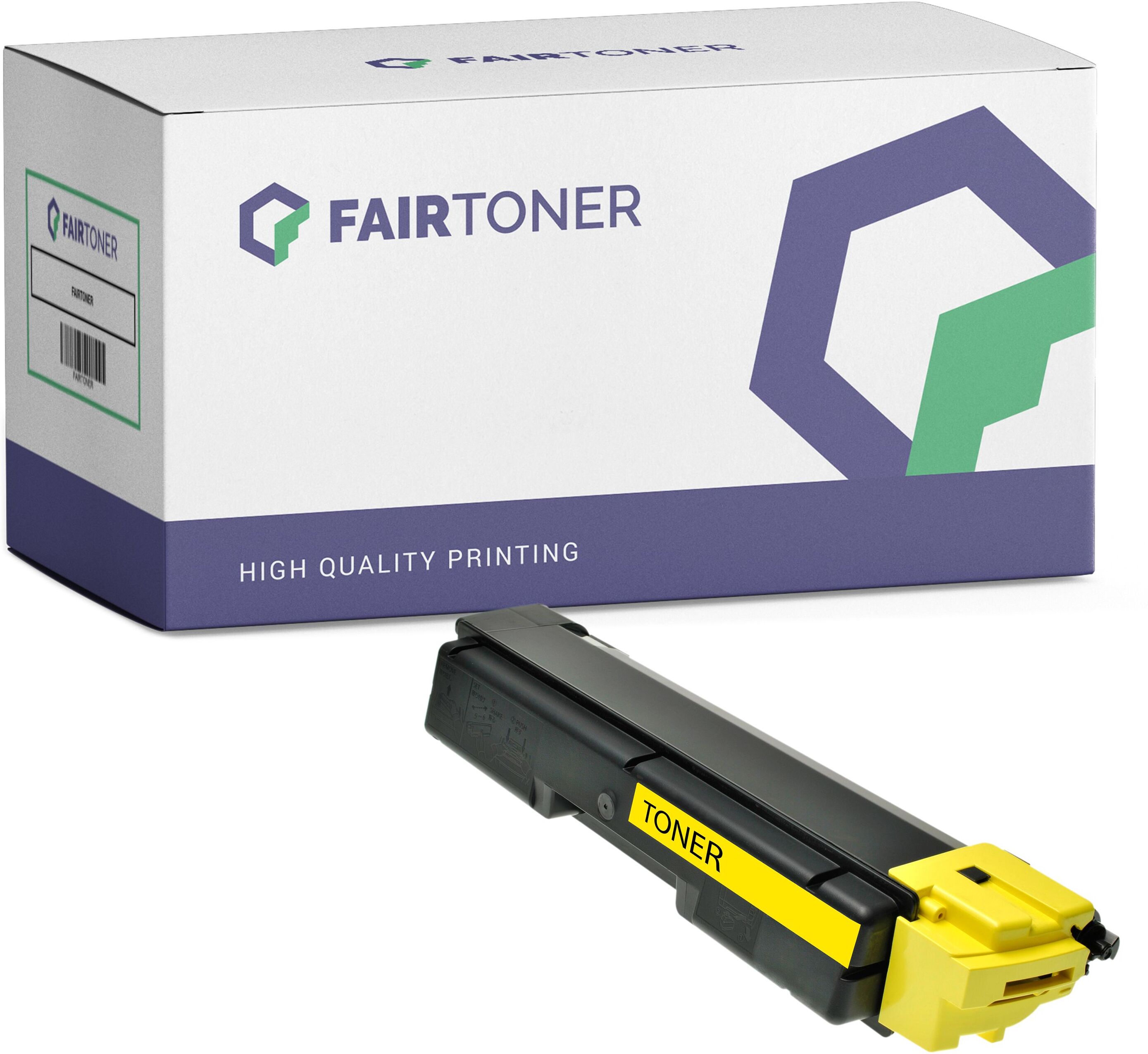 FairToner Kompatibel zu Kyocera FS-C 2126 MFP (1T02KVANL0 / TK-590Y) Toner Gelb