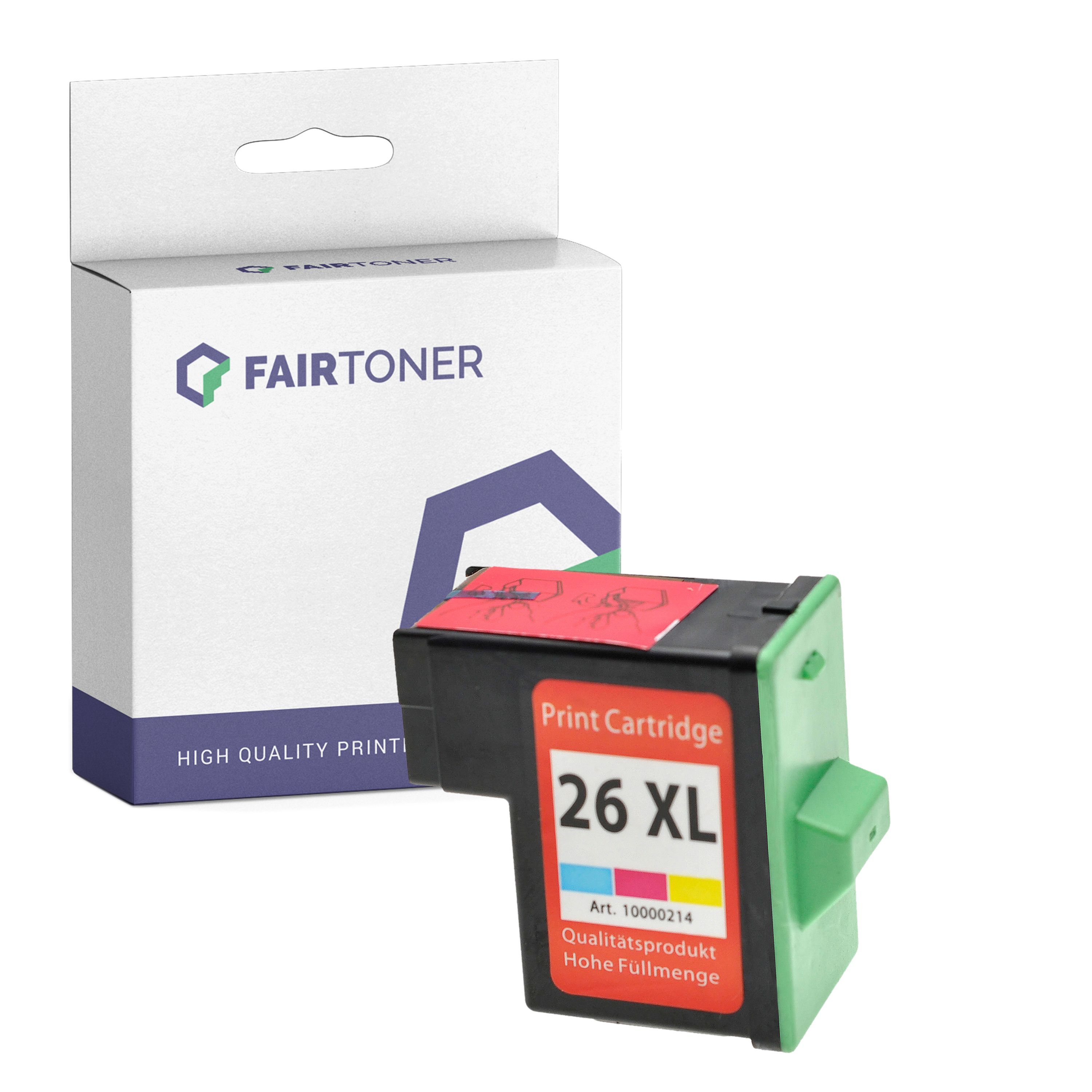 FairToner Kompatibel zu Lexmark 26 (10N0026E) Druckerpatrone Color