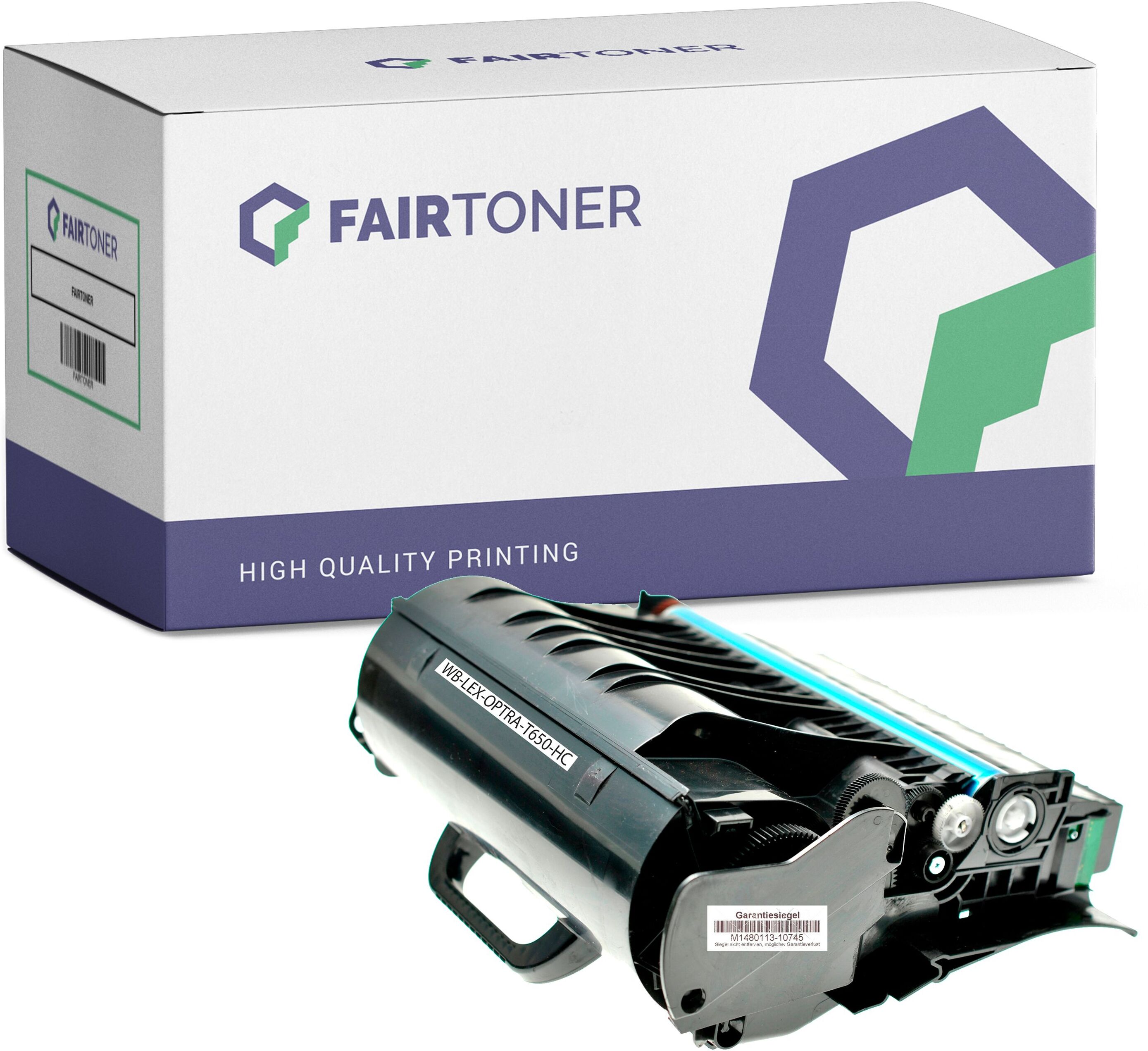 FairToner Kompatibel zu Lexmark T 652 DTN (T650A21E) Toner Schwarz