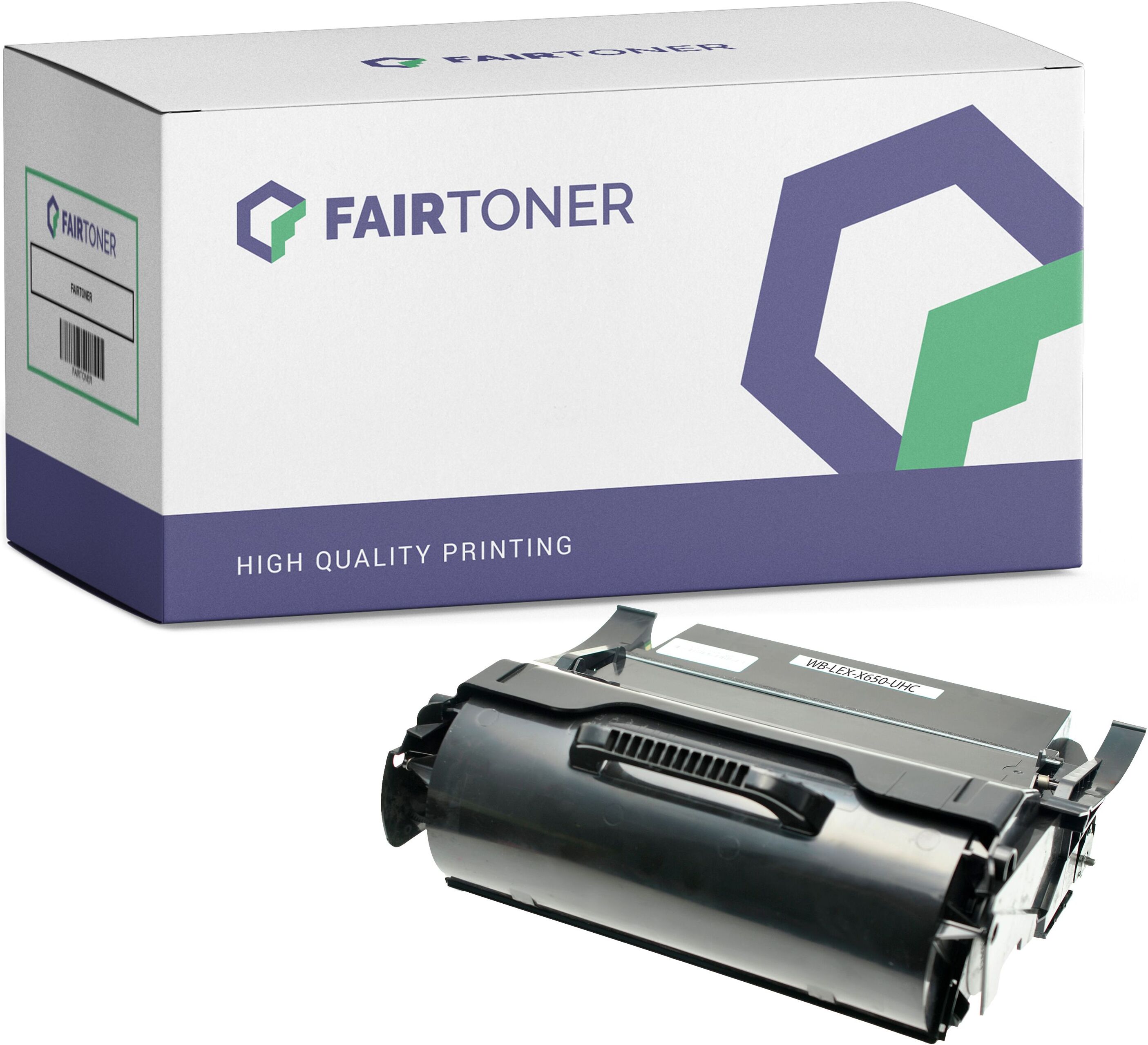 FairToner Kompatibel zu Lexmark X 651 (X651H21E) Toner Schwarz