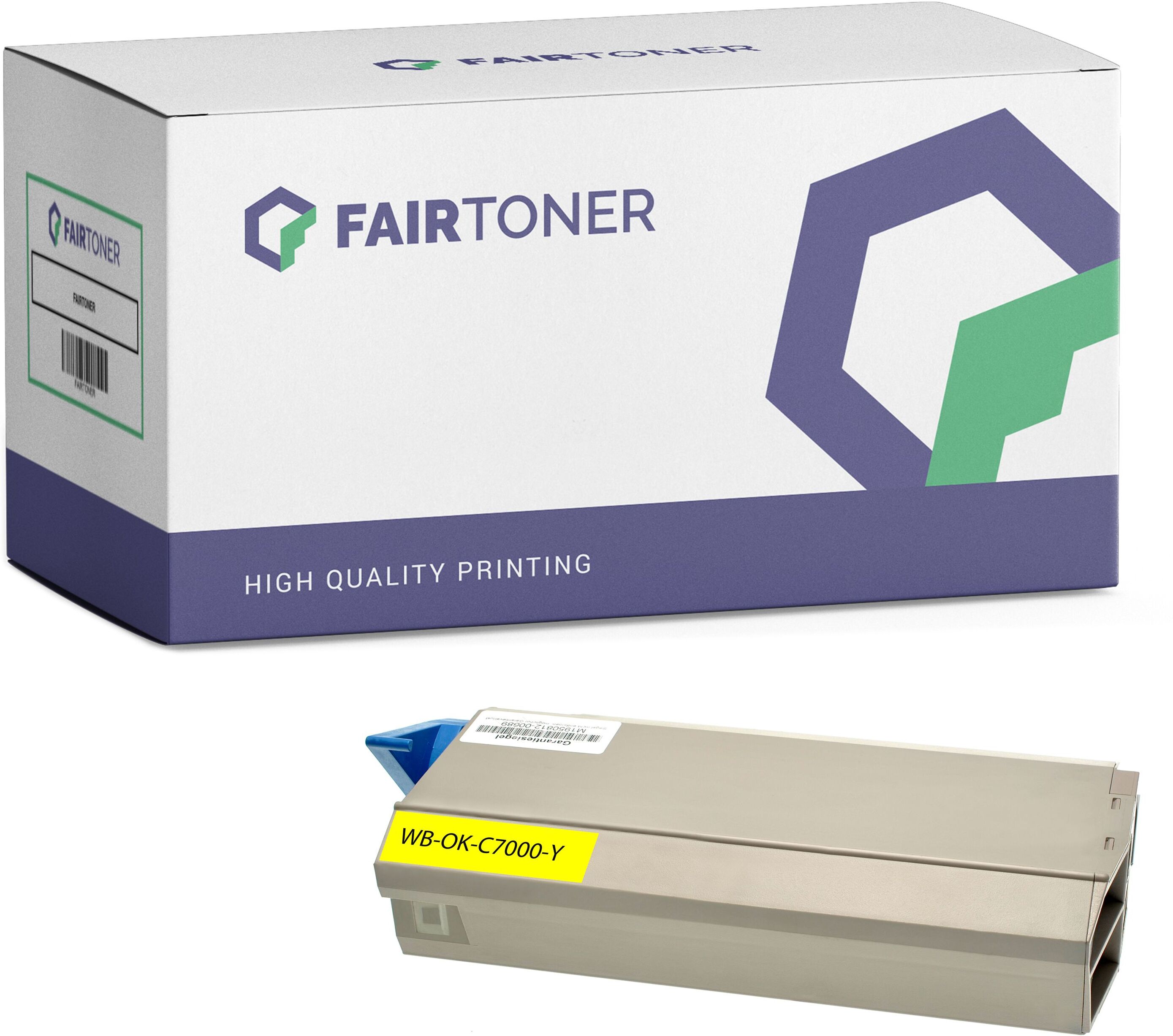 FairToner Kompatibel zu OKI C 7300 N (41963005) Toner Gelb