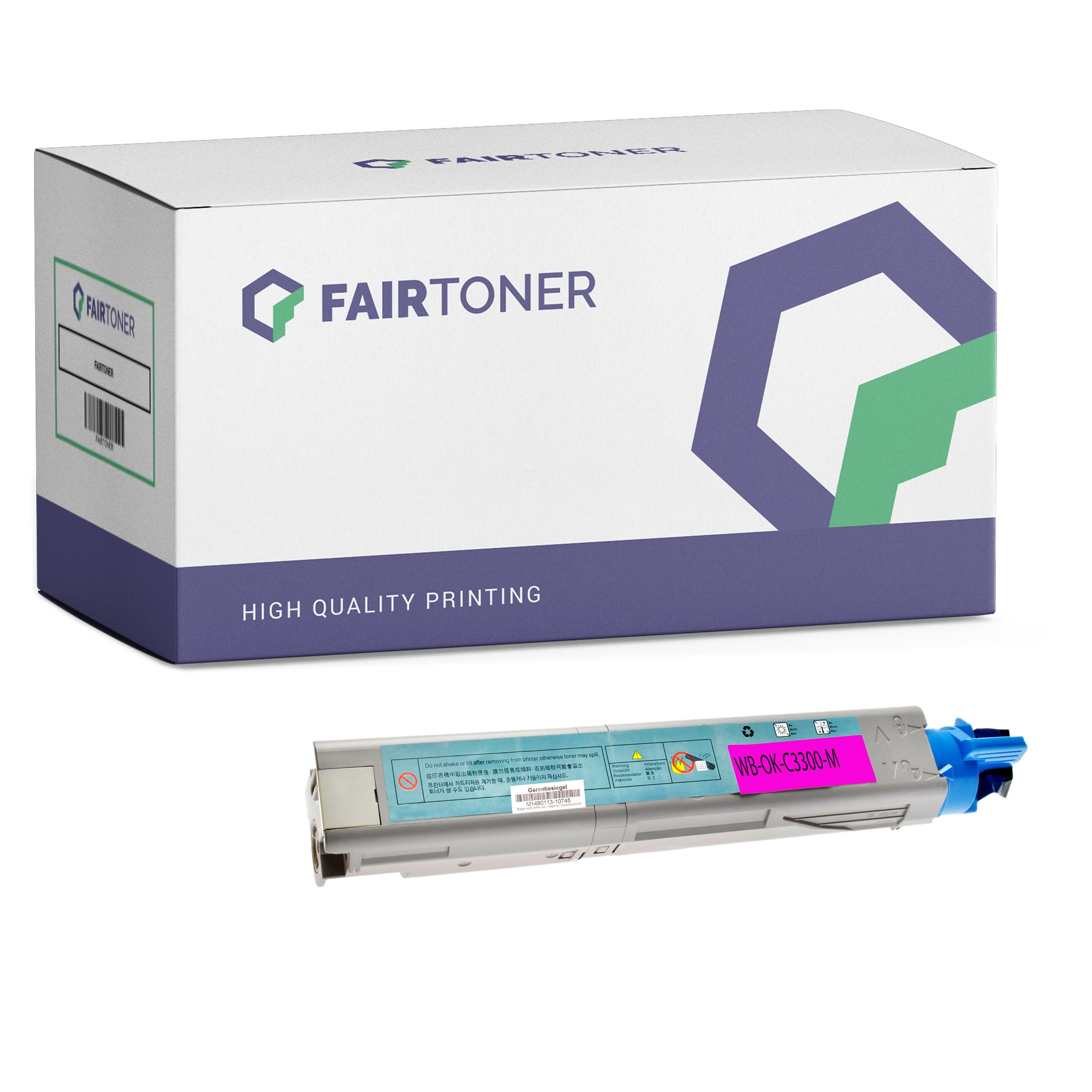 FairToner Kompatibel fÃ¼r OKI 43459370 Toner Magenta