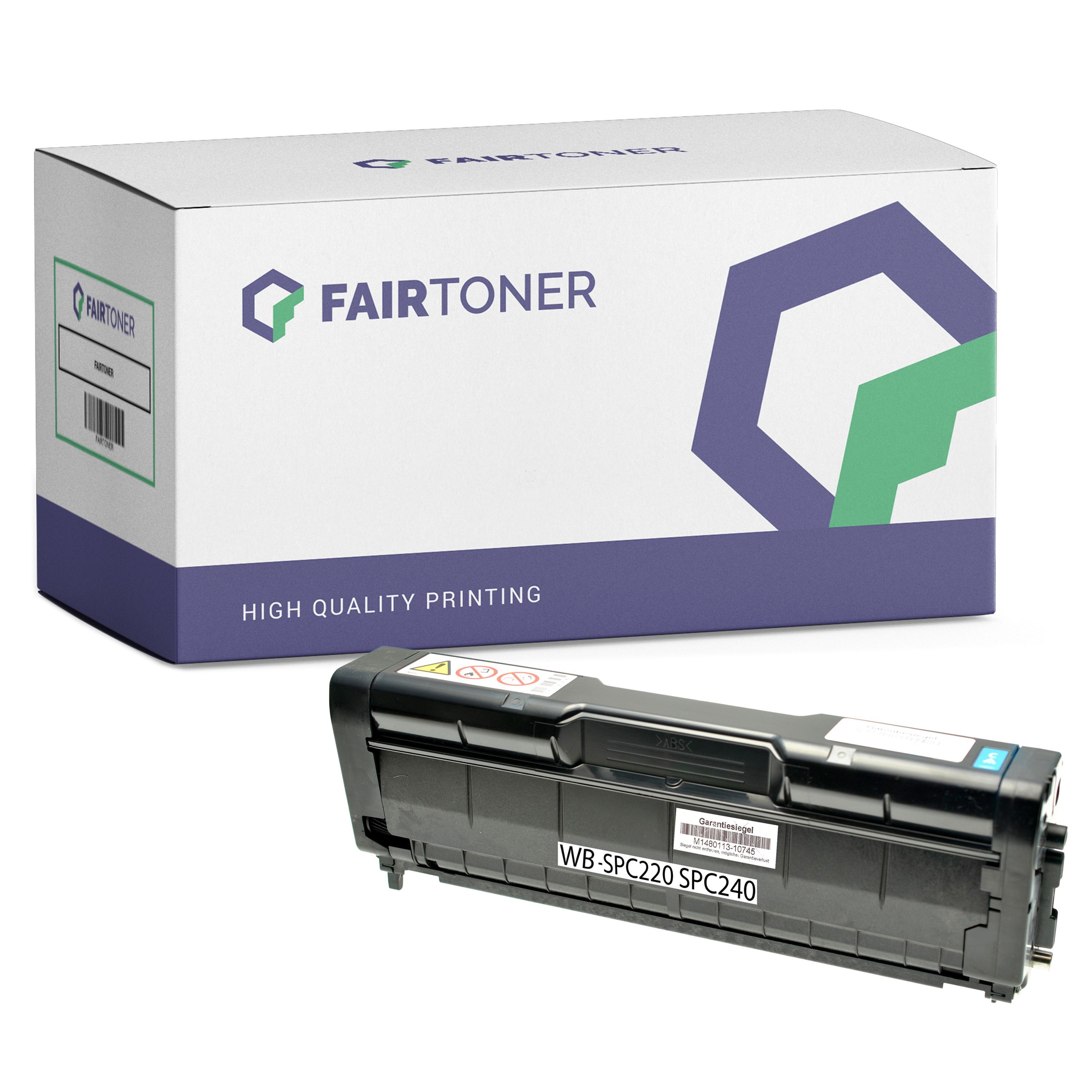 FairToner Kompatibel zu NRG SP C 220 S (406097 / TYPESPC220E) Toner Cyan