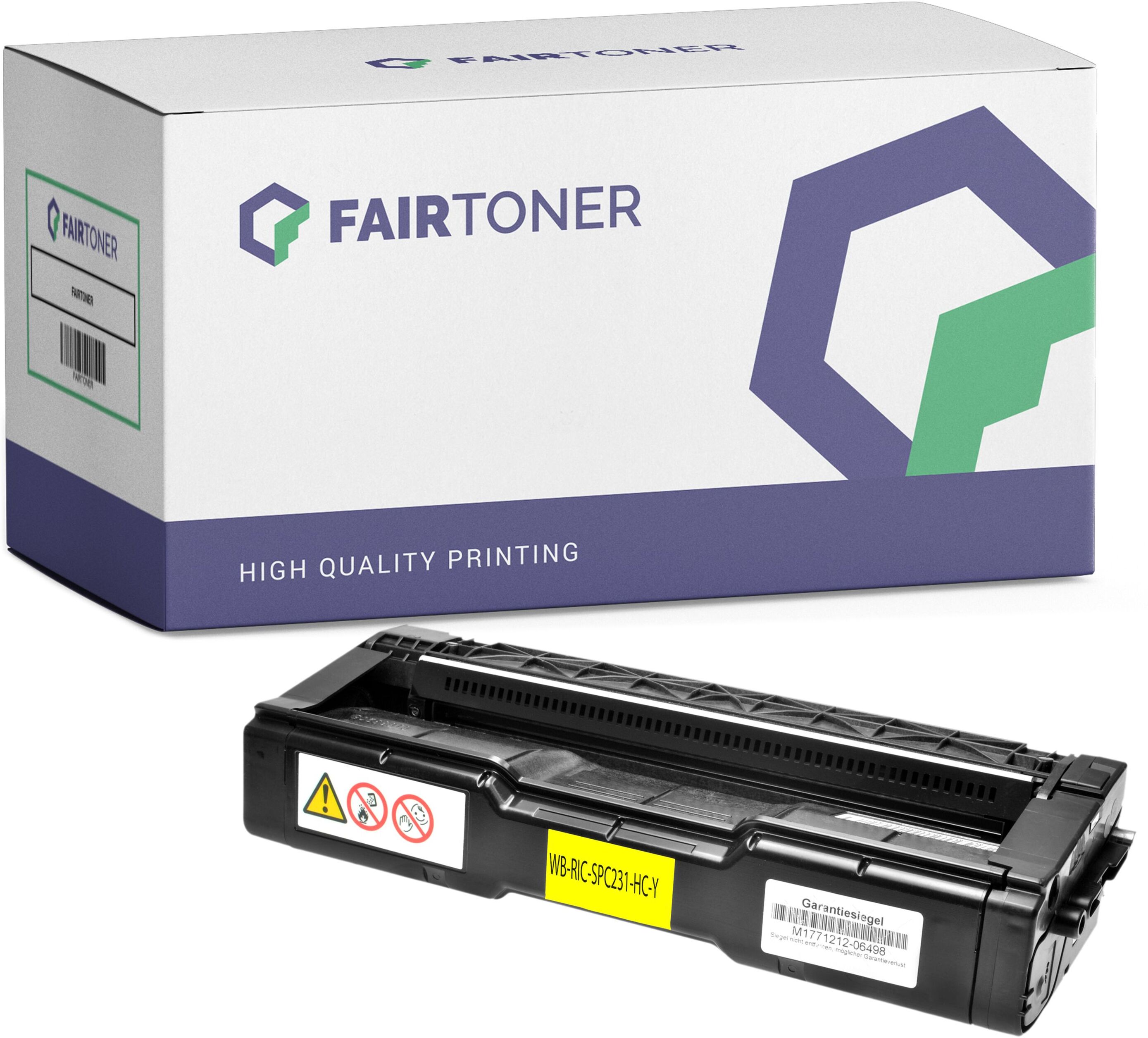 FairToner Kompatibel zu Ricoh Aficio SP C 231 sf (406351 / TYPESPC310HE) Toner Gelb