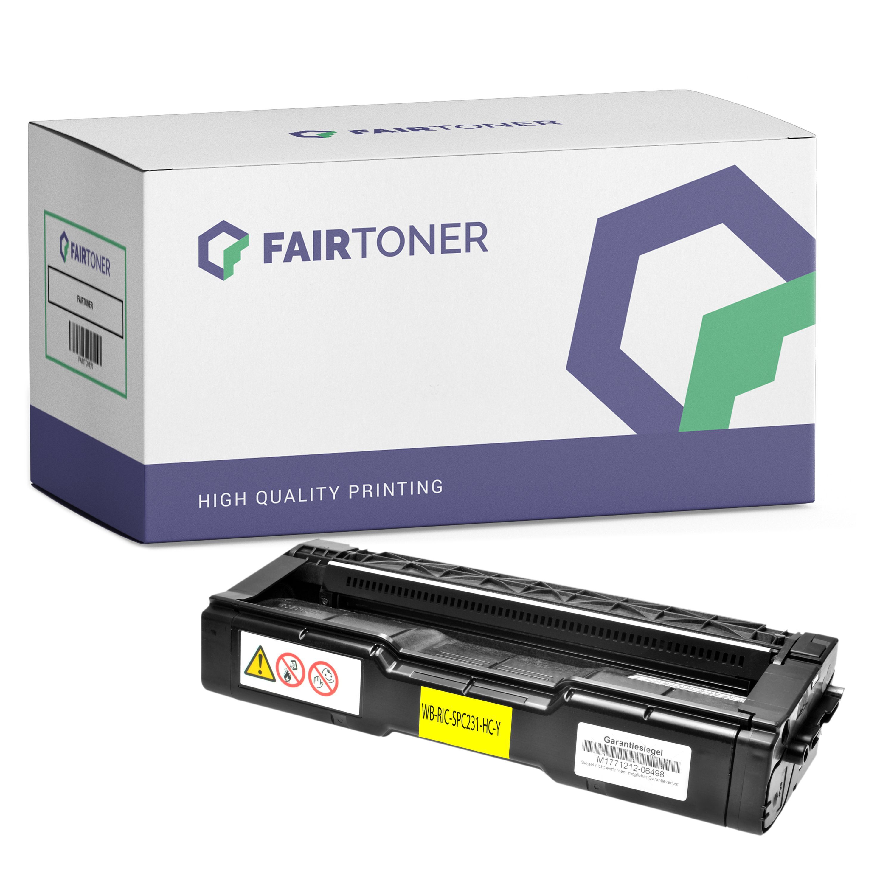 FairToner Kompatibel zu Ricoh Aficio SP C 242 dn (406351 / TYPESPC310HE) Toner Gelb