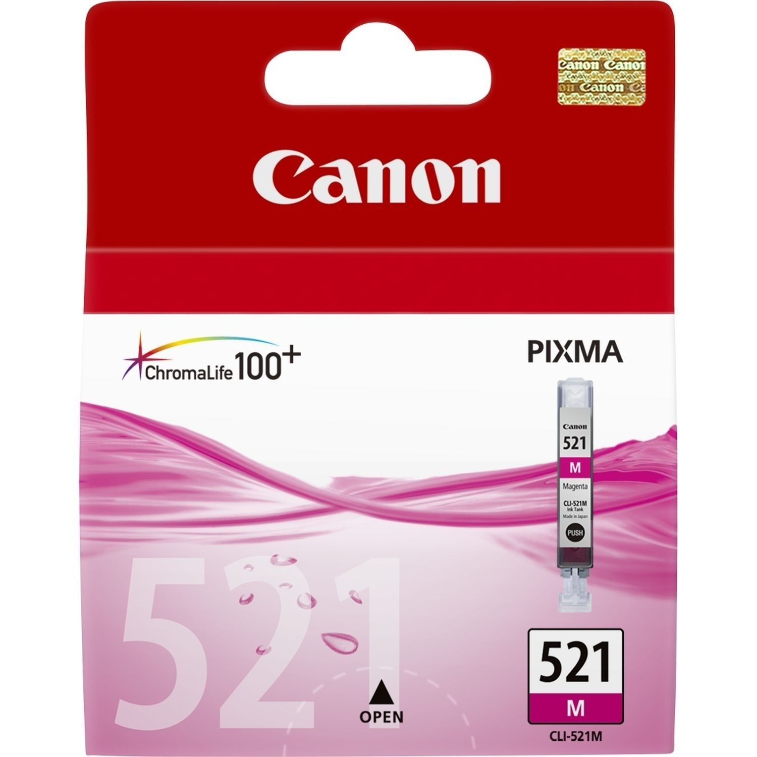 Canon Original Canon Pixma IP 3600 Series (2935B001 / CLI-521M) Druckerpatrone Magenta