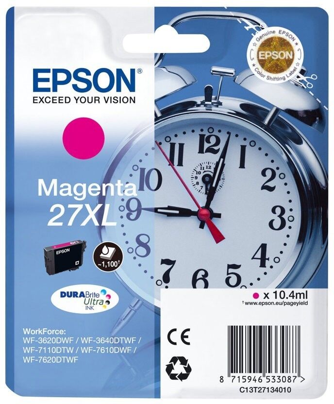 Epson Original Epson WorkForce WF-7110 DTW (C13T27134010 / 27XL) Druckerpatrone Magenta