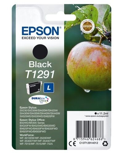 Epson Original Epson Stylus Office BX 925 FWD (C13T12914010 / T1291) Druckerpatrone Schwarz
