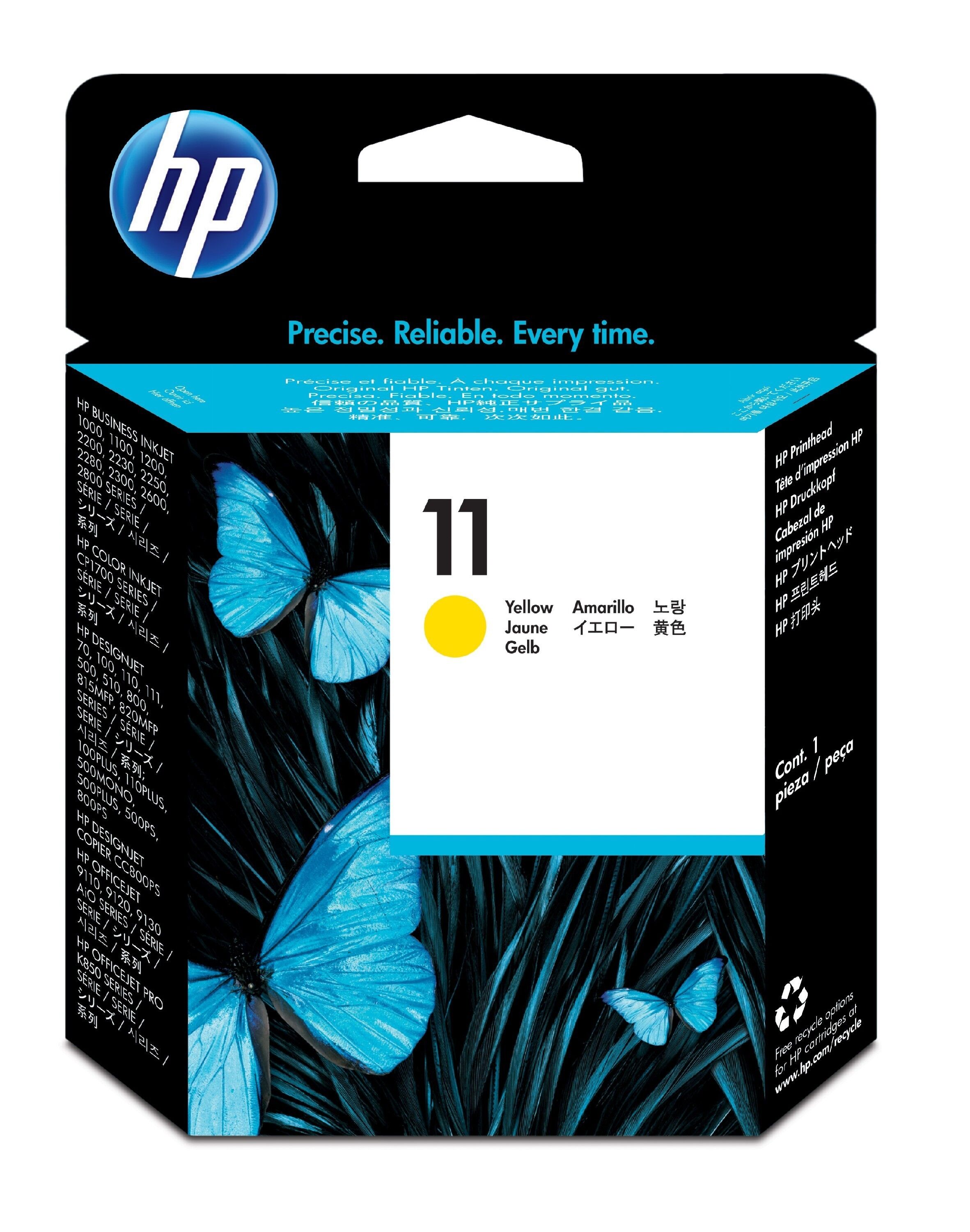 HP Original HP Color InkJet 1700 Series (C4813A / 11) Druckerpatrone Gelb