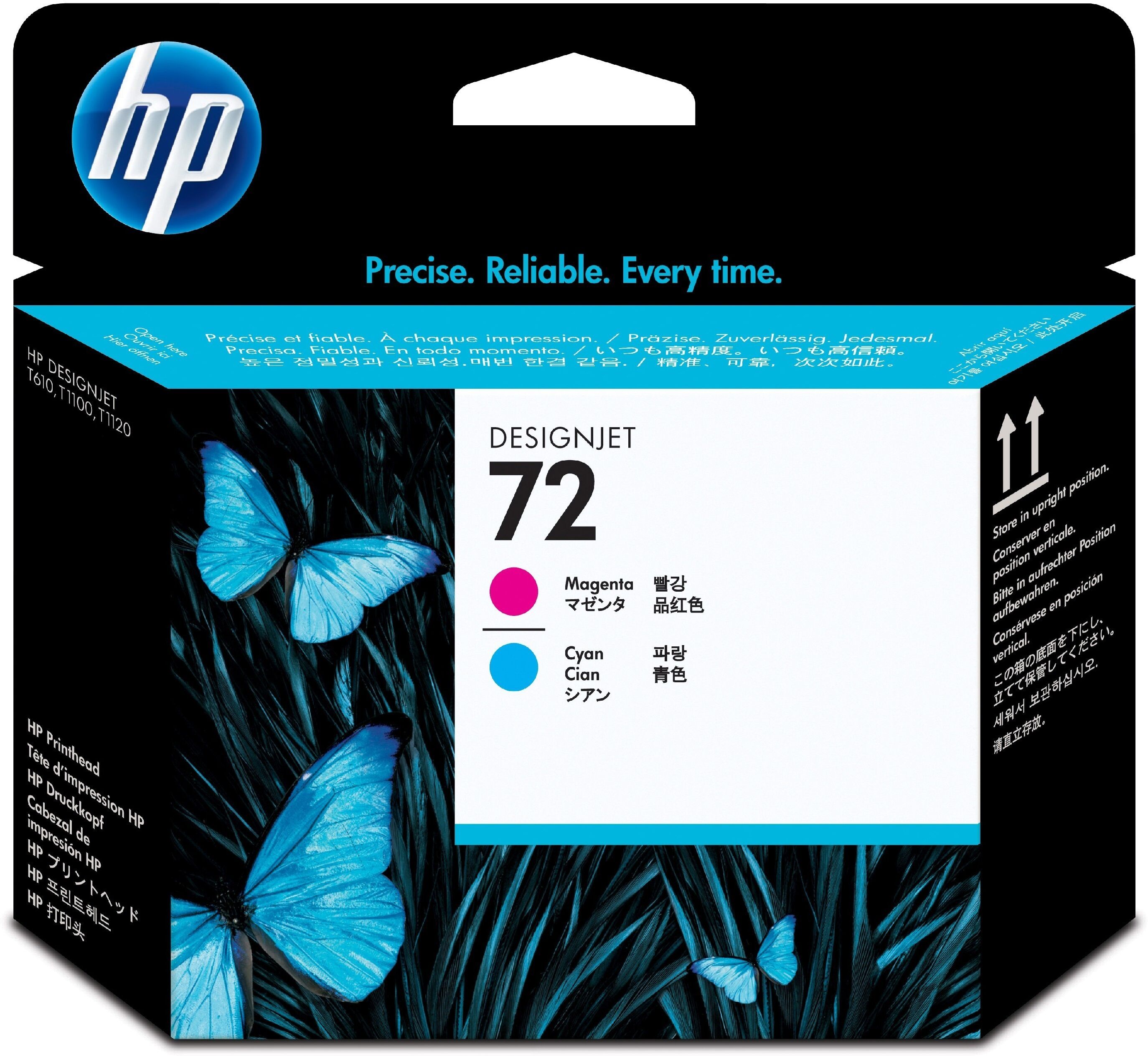 HP Original HP DesignJet T 1200 Series (C9383A / 72) Druckkopf Cyan,Magenta