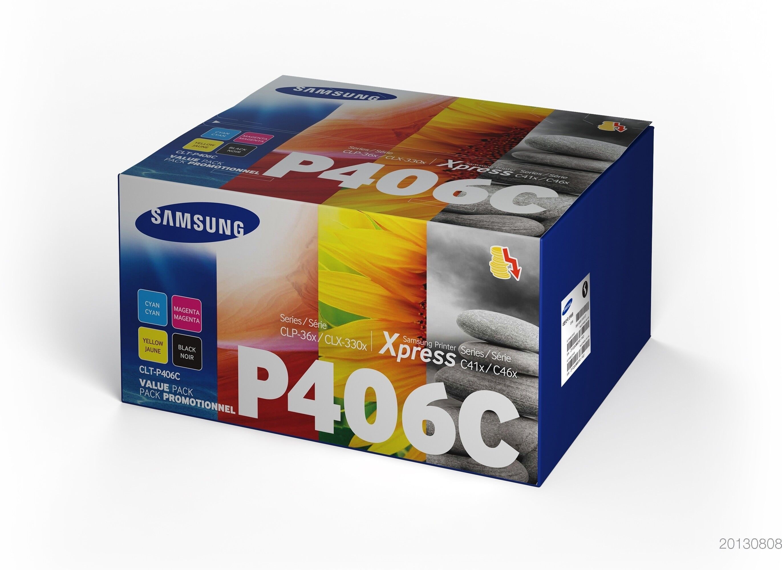 HP Original Samsung Xpress C 410 W (SU375A / CLT-P406C) Toner Schwarz,Cyan,Magenta,Gelb