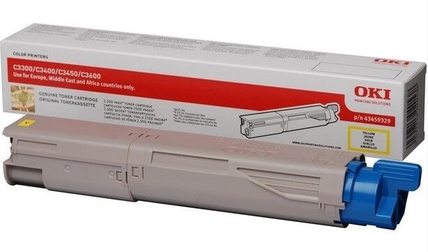 Oki Original OKI C 3600 (43459329) Toner Gelb