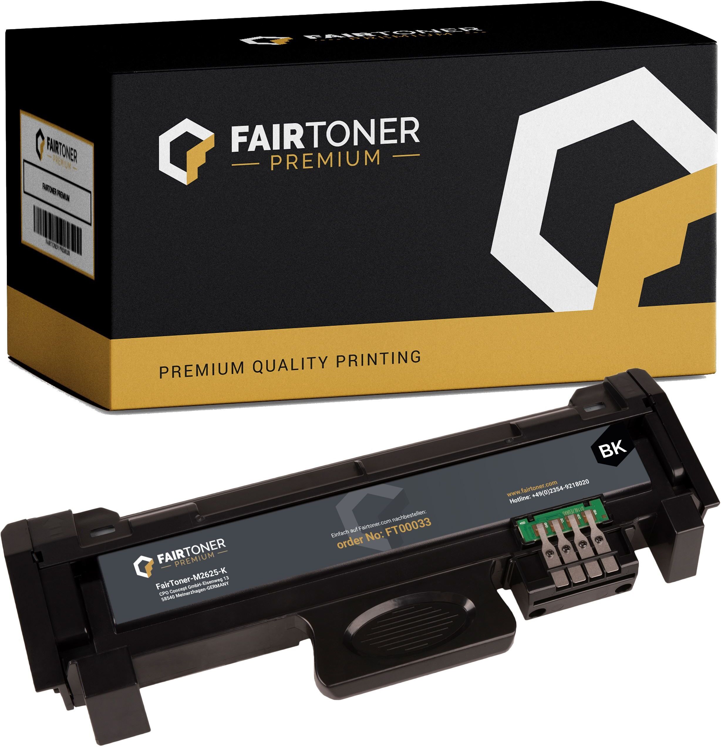 FairToner Premium kompatibel zu Samsung Xpress M 2625 (MLT-D116L/ELS / 116L) Toner Schwarz