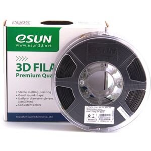 Filament eSUN 1kg PLA+ 1,75mm för 3D-skrivare svart, extra stark