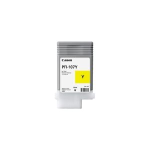 Canon PFI-107 Y - 130 ml - gul - original - blækbeholder - for imagePROGRAF iPF670, iPF680, iPF685, iPF770, iPF780, iPF785