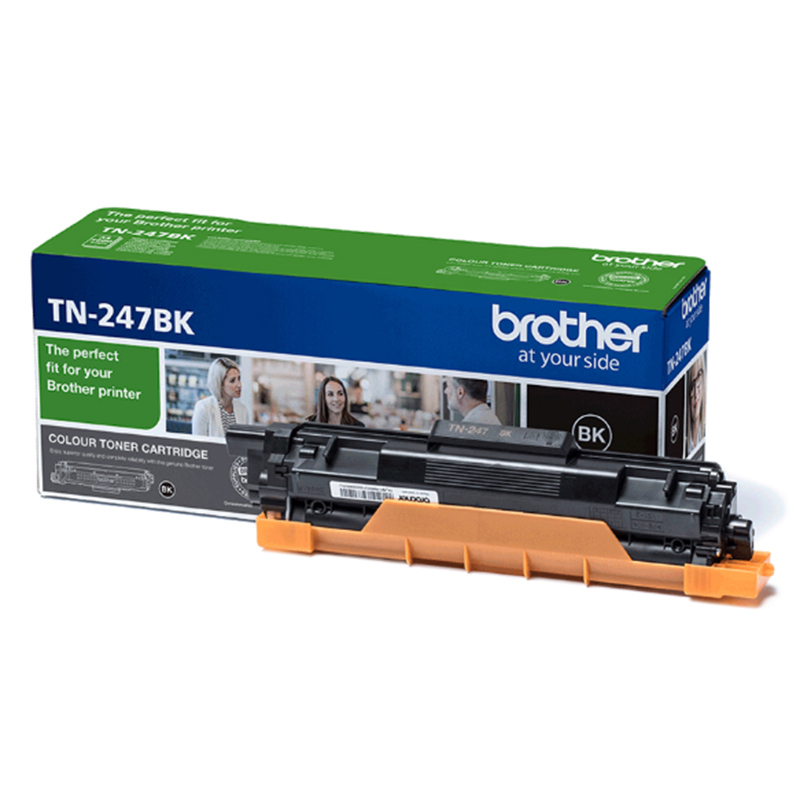 Brother TN 247 BK Lasertoner - TN247BK Original - Sort 3000 sider