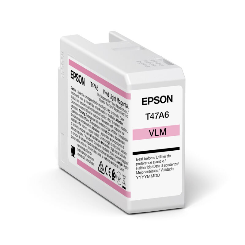 Epson T47A6 LM blækpatron - C13T47A600 Original - Lys Magenta 50 ml