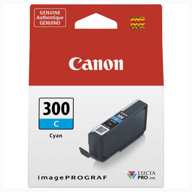 Canon PFI-300 C blækpatron - 4194C001 Original - Cyan 14 ml