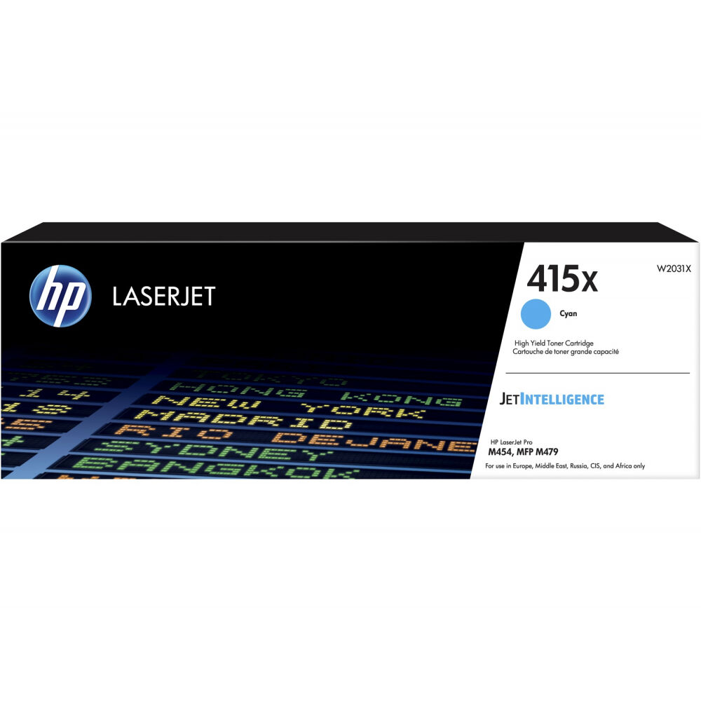 HP 415X C Toner - W2031X Original - Cyan 6000 sider