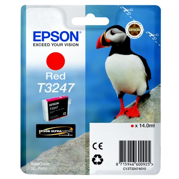 Epson T3247 R - C13T32474010 Original - Rød 14 ml