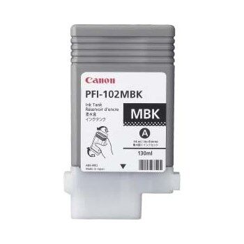 Canon PFI 102MBK blækpatron - Original - Mat sort 130 ml