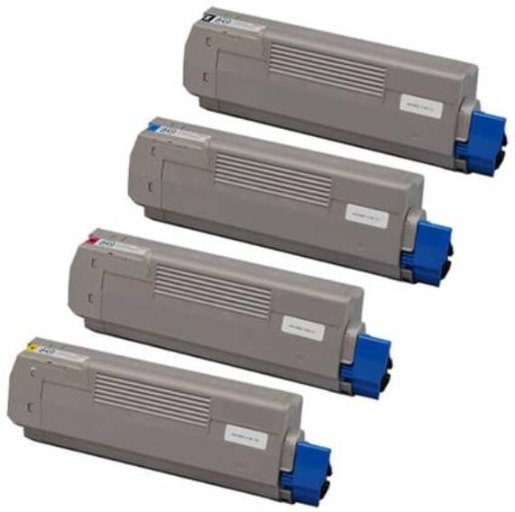 Oki 46490608/46490607/46490606/46490605 combo pack 4 stk Toner - Kompatibel - BK/C/M/Y 25000 sider