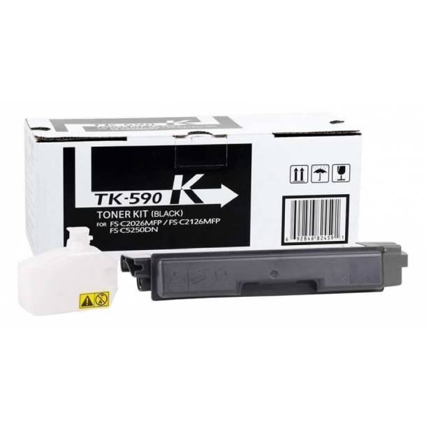Kyocera TK-590 BK lasertoner - 1T02KV0NL0 Original - Sort 7000 sider