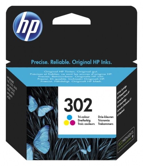 HP Color Inkjet Blækpatron No.302 (F6u65ae)