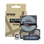 Epson LK-5HWJ cinta mate blanco sobre azul marino 18mm