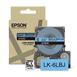 Epson LK-6LBJ cinta mate negro sobre azul 24mm