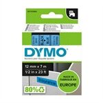 Dymo 45016 (S0720560) cinta plástica negro sobre azul 12mm