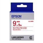 Epson LK-3WRN Cinta rojo sobre blanco 9mm (C53S653008)