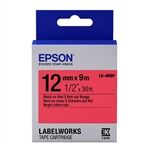 Epson LK-4RBP Cinta negro sobre rojo pastel 12mm (C53S654007)