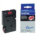 Brother TC-401 cinta negro sobre rojo 12 mm