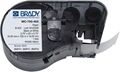 Brady MC-750-403 cinta de papel negro sobre transparente 19,05 x 7,62 mx 19,05 mm