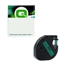 Q-Nomic 91204 (S0721640) cinta plástica negro sobre verde 12mm