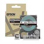 Epson LK-5TBJ cinta mate negra sobre transparente 18mm