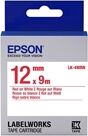 Epson LK-4WRN Cinta rojo sobre blanco 12mm (C53S654011)